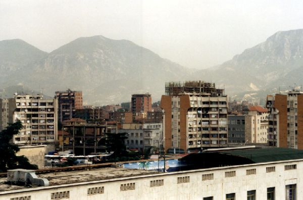Tirana - Blick ueber die Stadt
