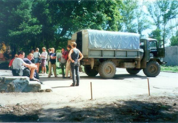 Barnaul - Warten auf die Abfahrt mit dem GUS 66