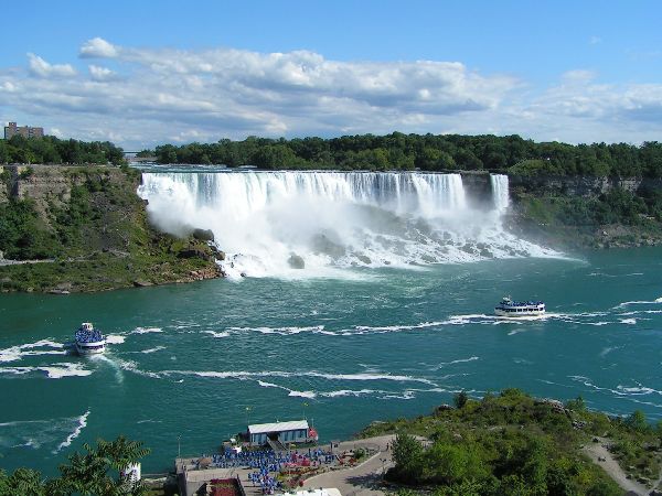 Niagarafaelle - die amerikanischen Wasserfaelle