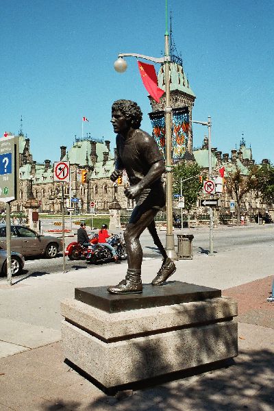 Ottawa - Statue von Terry Fox, dem kanadischen Nationalhelden